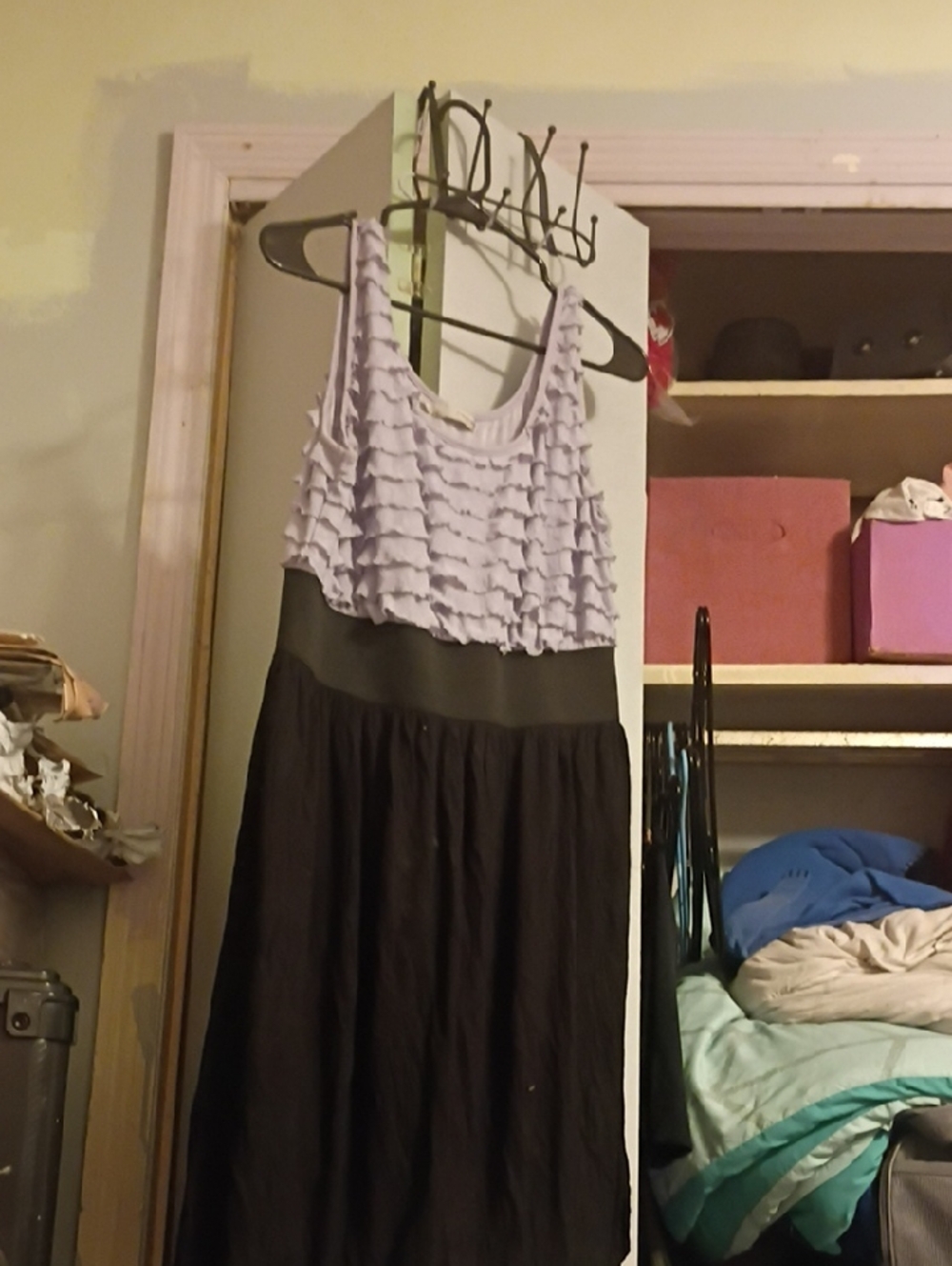 Maurices Lavender Ruffle Tank Dress